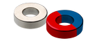 Magneţer NdFeb - cirkelringe magnetiseret diametralt vinkelret på aksen